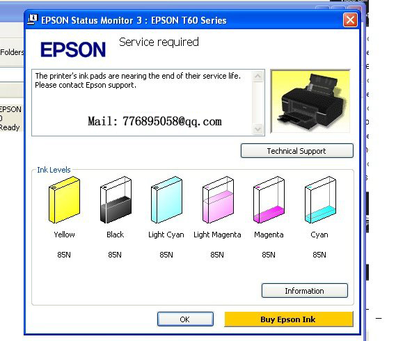 清零 XP-800 Adjustment Program 清零软件